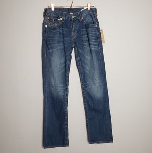 NWT straight  31W flap om denim jeans